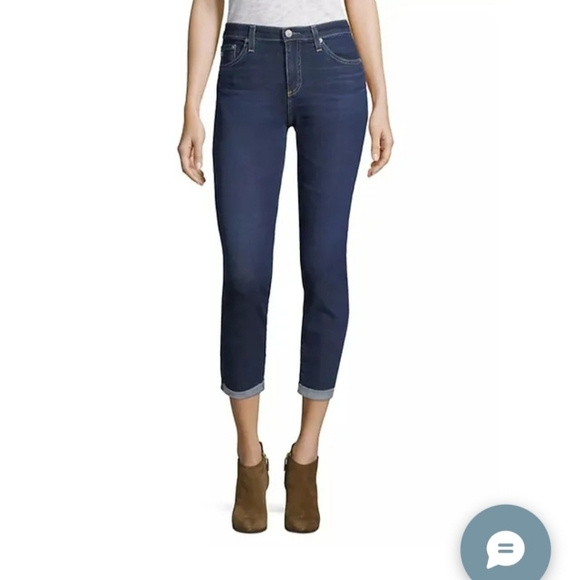 AG Adriano Goldschmied The Prima Roll Up Cigarette Leg Jean Medium Wash Size 28R - Picture 4 of 16